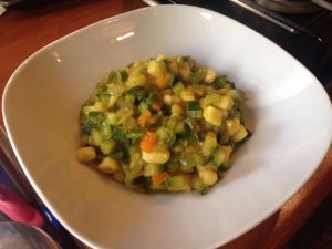 Gnocchi di cous cous con verdure