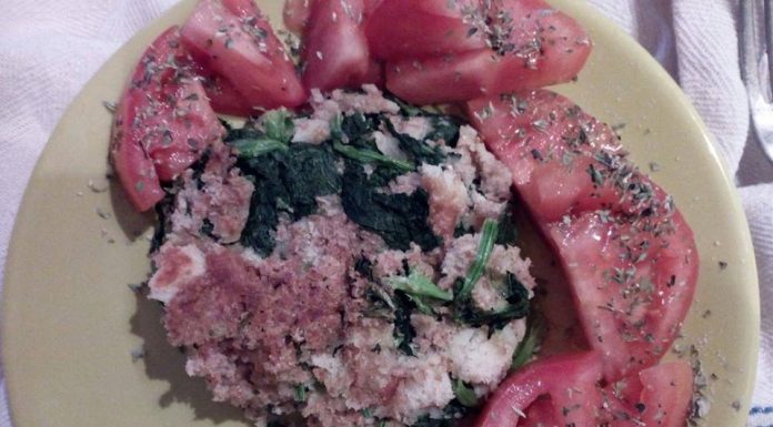 Burger vegano ai broccoli e pomodorini